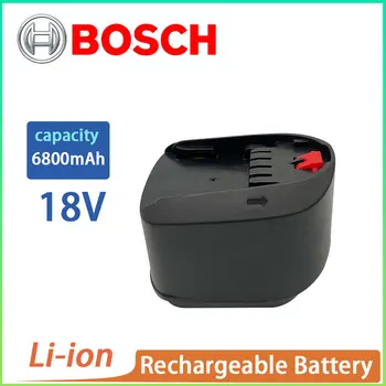 18V Bosch 6800MAH ליתיום-יון נטענת כלי סוללה PBA PST PSB בוש PSR הביתה, כלי גינה (TypeC בלבד) AL1810CV AL1815CV