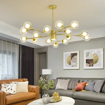 המנורה בסלון נברשת פשוטה מודרני דגם שעועית האווירה בחדר האוכל חדר השינה אור יוקרה באינטרנט סלבריטאים