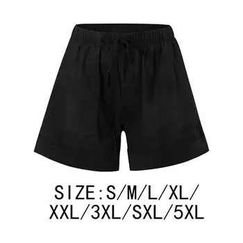 מזדמנים מכנסיים קצרים לכיס המכנסיים נוחות מכנסי באגי אופנתיים נשים שרוך מכנסיים עם כיס עבור הפעלת קיץ חוף מכון כושר