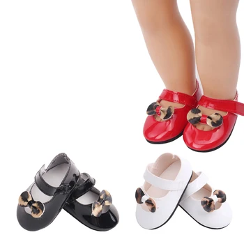 18 אינץ בנות בובה נעלי הנסיכה קשת נעליים אמריקאי חדש נולד אביזרים צעצועים לתינוקות מתאימים 43 ס 