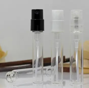 2ml מיני שקוף זכוכית, בקבוקי בושם, ריק Refilable בקבוק ספריי קטן מרסס בושם בקבוקוני מדגם למכירה SN383