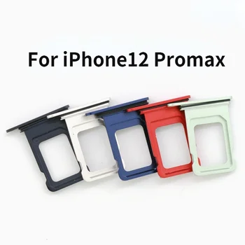 כרטיס ה-SIM כפול מחזיק אייפון 12 Pro מקס iPhone12ProMax Simcard חריץ המתכת כרטיס ה Sim-מגש מתאם עם פתח הוצא פין מפתח