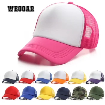 WEOOAR מזדמן טלאים רשת כובעי בייסבול עבור גברים, נשים, היפ הופ משאית כובע Snapback ספוג שמש קיץ עצם Dropshipping MZ300