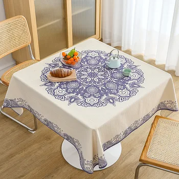 בוהו בסגנון אתני מפות הביתה מרובע דקורטיבי מפת שולחן מלבני בחדר האוכל מסיבת חתונה קישוטים מפות