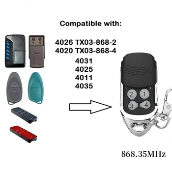 תואם עם 4031 4020 TX-03-868-4 שליטה מרחוק 868.8 MHz דלת המוסך פותחן